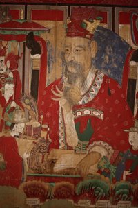 Byeonseong, de Zesde Koning van de Hel (detail), 1798