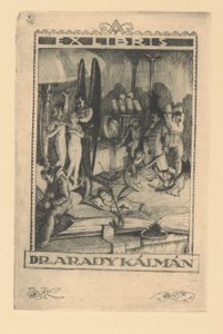 Ex libris van Arady Kálmán