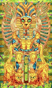 Levendige Egyptische godheid door Kostyantin Malginov
