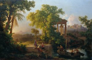 Landschap met de roeping van de heilige Petrus