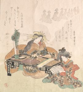 Courtisane die droomt van de Nieuwjaarsoptocht, 1814