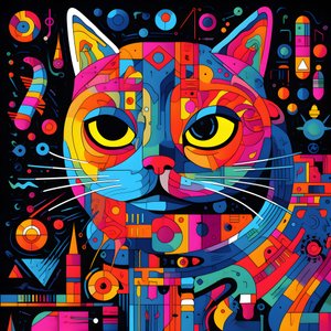 Abstracte kattenpatronen 2