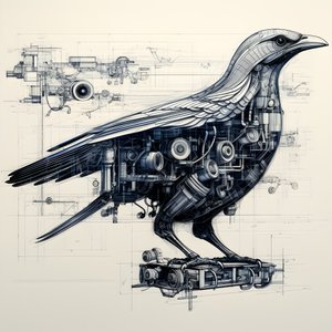 Stoommechanische vogel blauwdrukken van Da Vinci 4