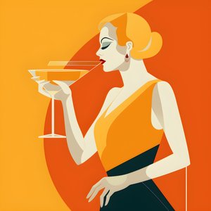 Vrouw in jaren 30 stijl 2