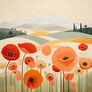 Klaprozen in Toscane 2
