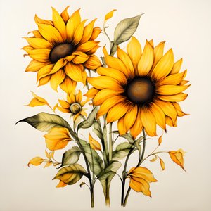 Zonnebloemen 3