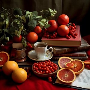 citrusvruchten rood boek koffie 1