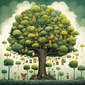kinderillustratie bomen 1