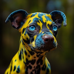 Een enkel alien, deels gifkikker + deels hond 1
