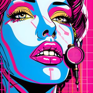 Hot pink lippen 2