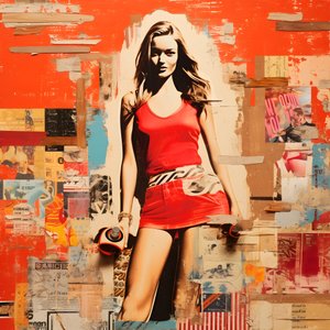 Rode collage, skateboards 4