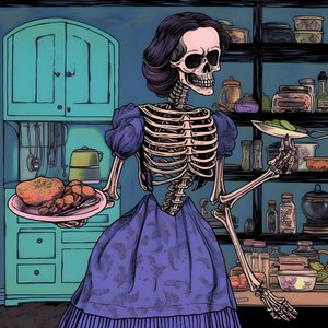 De geest in de keuken door Maddy Connelly kunstwerk