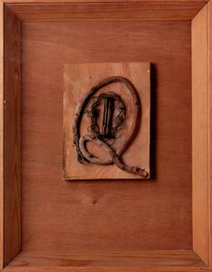 Zonder titel compositie met filmrol en draad door Kurt Schwitters (1887-1948) 1937-1940 Londen, Lords Gallery