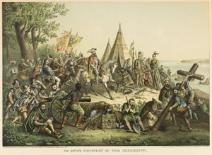 De ontdekking van de Mississippi door DeSoto
