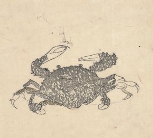 Krab door Kuwagata Keisai