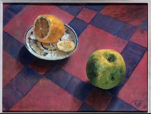 Appel en citroen door Kuzma Sergeevich Petrov Vodkin