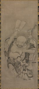 Hotei met Daoïstische onsterfelijken: Hotei
