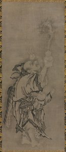 Hotei met Daoïstische onsterfelijken: Onsterfelijke met kalebas en draak, ca. 1575-1600 door Kyūseki Tomonobu