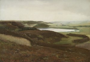 Een Landschap bij Bryrup, Jutland door Laurits Andersen Ring