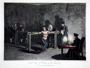 Derde graad van marteling van de inquisitie, 1813 door LC Stadler