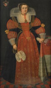 Portret van Sophia de Vervou (c. 1613-71) door L.J. Woutersin
