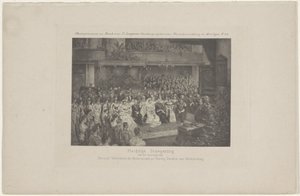 Inzegening van het huwelijk van koningin Wilhelmina en prins Hendrik, 1901 door L. Angerer