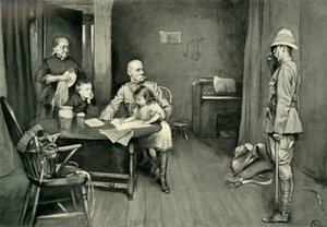 Lord Roberts bij de Orange Grove Inn: Een karakteristiek incident, 1901 door L. Daviel
