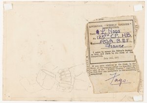 Inzending voor een krantwedstrijdredacteur, 1917
