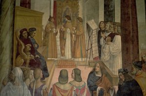 Koor Scène, uit het leven van St. Benedictus
