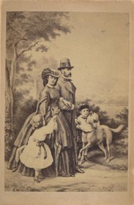 Frans Jozef I en Elisabeth van Oostenrijk en hun keizerlijke familie (afbeelding) door L. T. Neumann