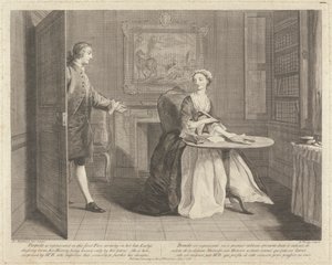 Pamela wordt in dit eerste Stuk voorgesteld, schrijvend in de kleedkamer van haar overleden Dame, haar Geschiedenis is alleen bekend door haar brieven. Ze wordt hier verrast door Mr. B. die deze gelegenheid aangrijpt om zijn plannen verder te ontwikkelen