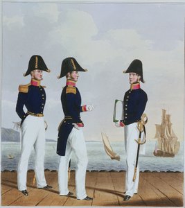 Kostuum van de Koninklijke Marine & Mariniers. Purser & Kapiteinsklerk door L. and Eschauzier St. Mansion