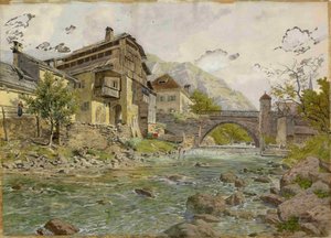 Uitzicht op Tržič en Tržiška Bistrica