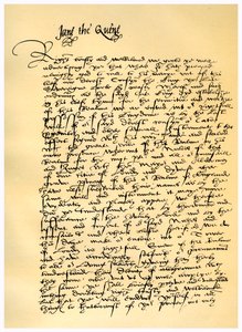 Brief van Lady Jane Grey aan William Parr, 10 juli 1553 door Lady Jane Grey