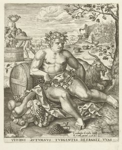 Herfst: Bacchus en de druivenoogst