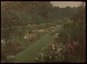 Tuin van het huis Kersbergen, Zeist door Lambertus Hendrik van Berk