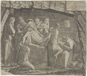 Graflegging van Christus door Lambertus Suavius