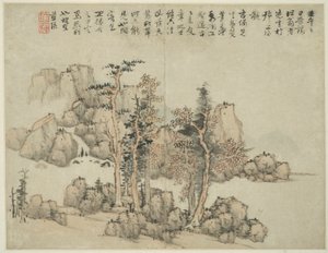 Landschap in de stijl van oude meesters: Commentaar van de kunstenaar door Lan Ying