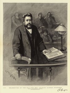 Beroemdheden van de dag, de eerwaarde Charles Haddon Spurgeon door Lance Calkin