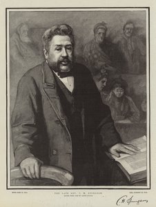 De overleden dominee C H Spurgeon