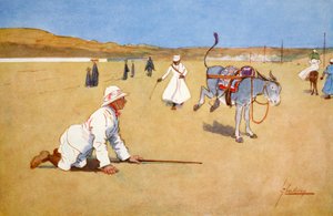 Op de Damweg, Assouan, 1908
