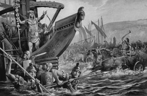 Een Dappere Vaandeldrager (litho)