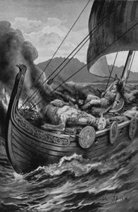 Een Viking begrafenis