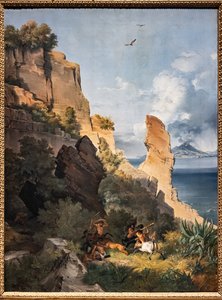 Landschap met jacht op centauren door Lancelot Théodore Turpin de Crissé de Crissé