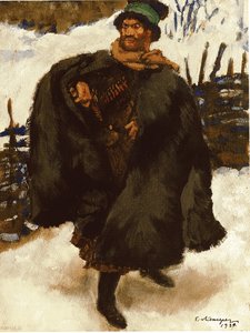 Illustratie bij de roman Hadji Murad door Leo Tolstoy, 1924