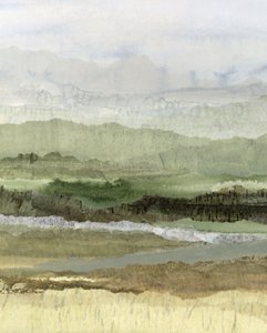 Gelaagd groen landschap