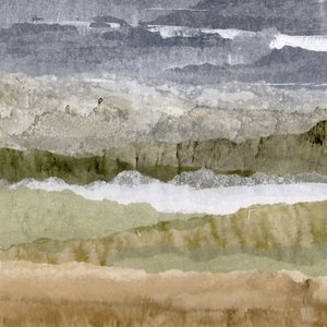 Ingetogen abstract landschap