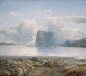 Eiland Borgøya door Lars Hertervig
