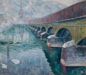 De oude stadsbrug, Drammen