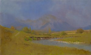 Podtatranská landschap na lenteregen